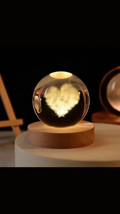 3D Engraved Crystal Sphere™