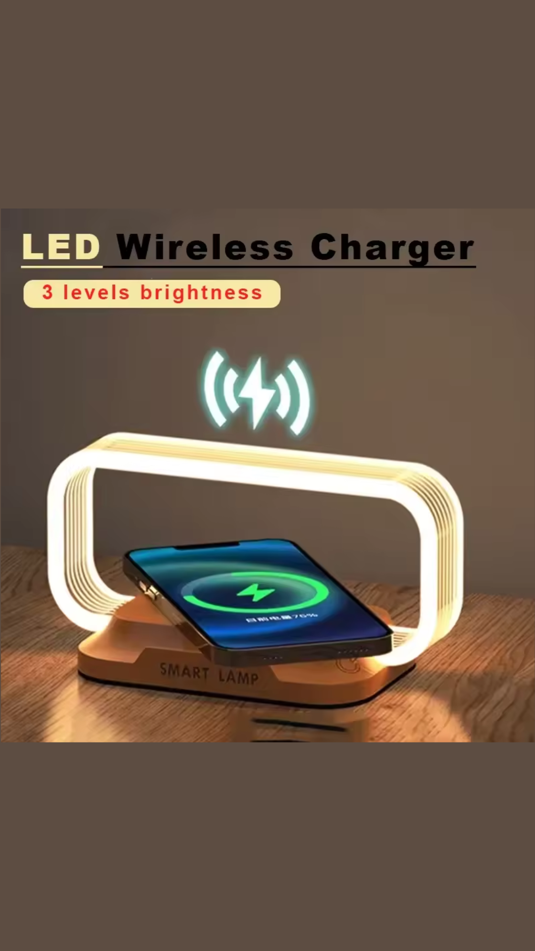 Touch-Sensitive Wireless Charger Lamp™