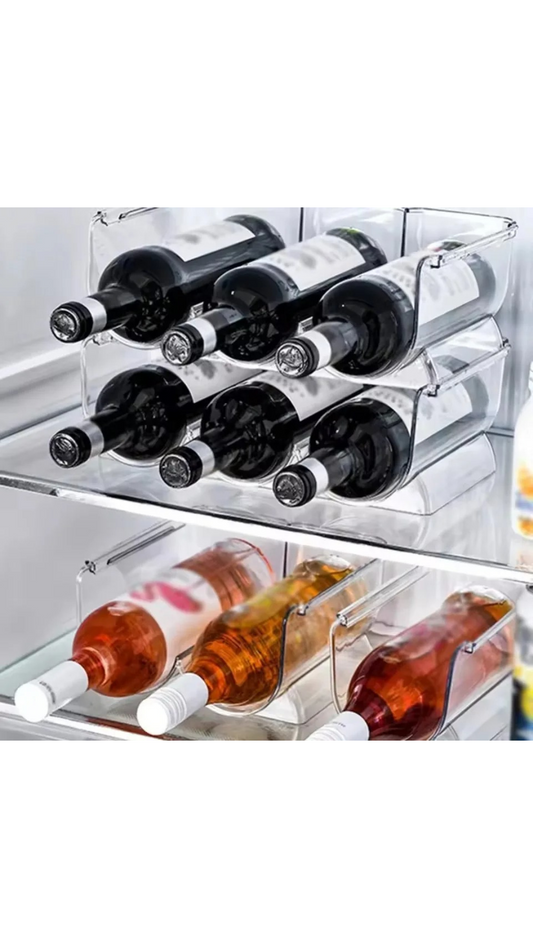 StackMate™ – Clear Fridge Bottle Organizer