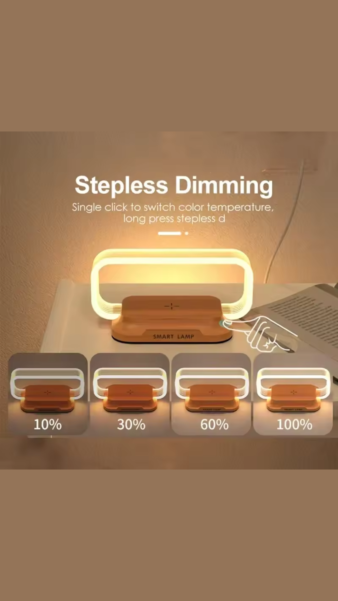 Touch-Sensitive Wireless Charger Lamp™