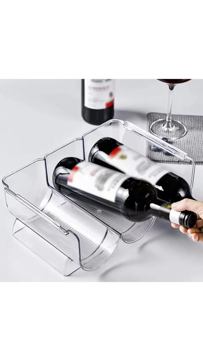 StackMate™ – Clear Fridge Bottle Organizer