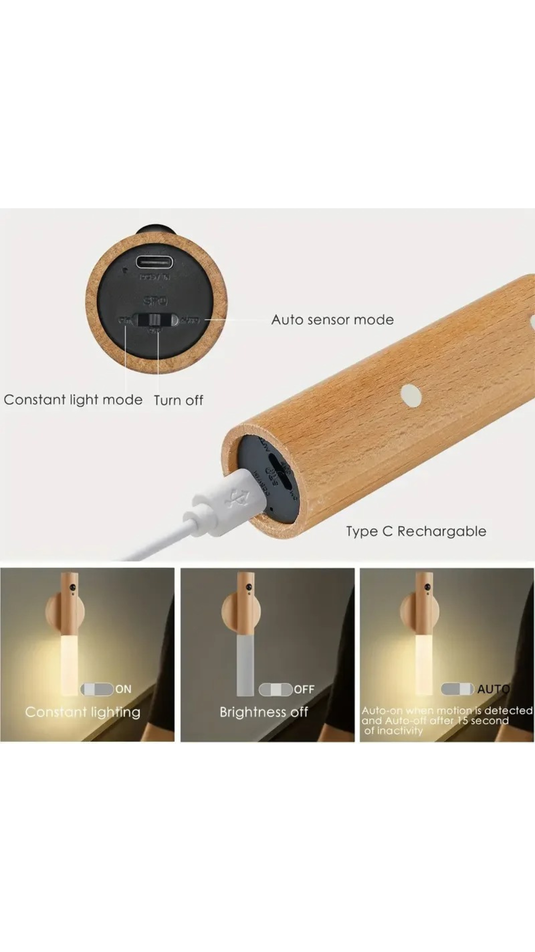 GlowSense™ – Rechargeable LED Wall Lamp