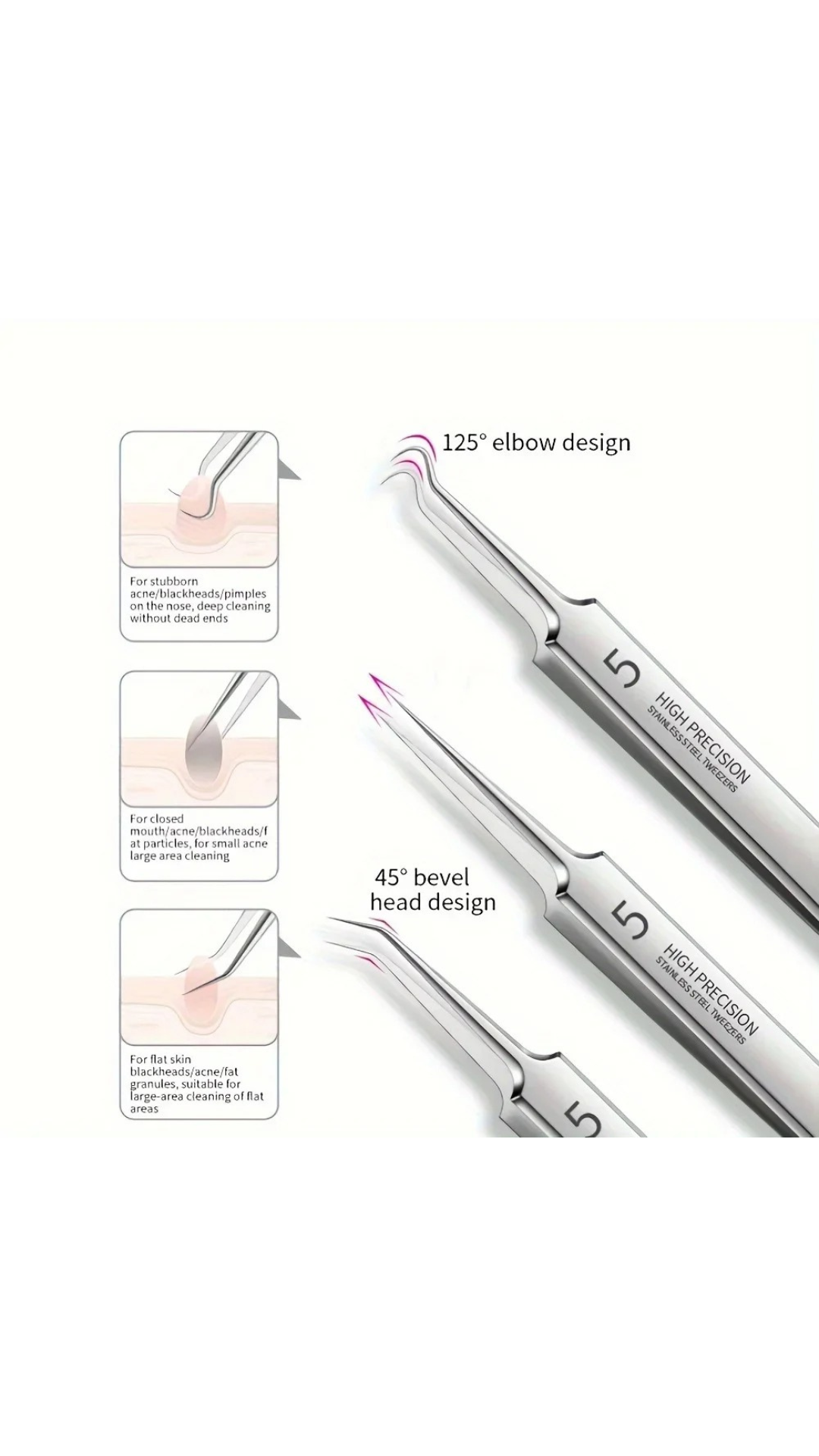 ClearSkin™ – Stainless Steel Blackhead Removal Kit