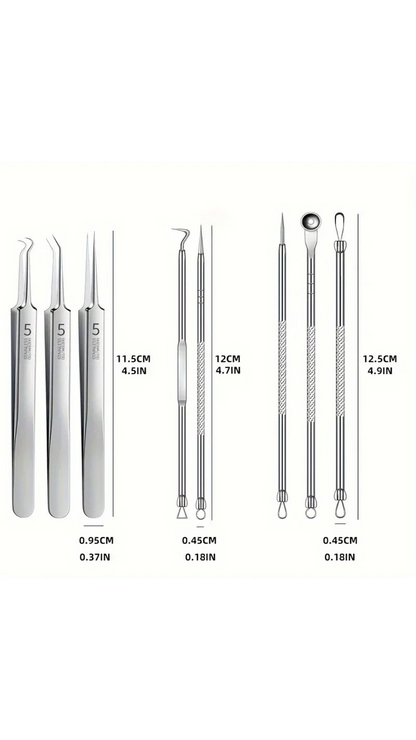 ClearSkin™ – Stainless Steel Blackhead Removal Kit