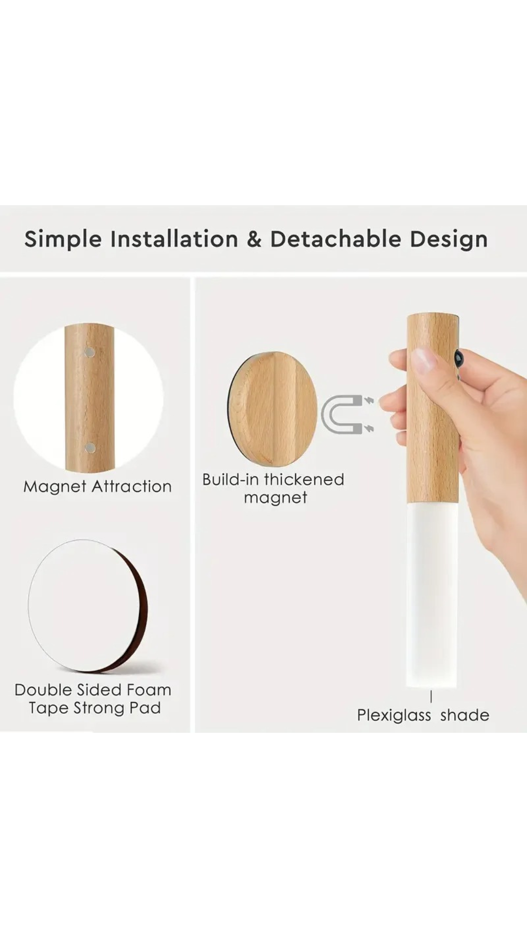 GlowSense™ – Rechargeable LED Wall Lamp