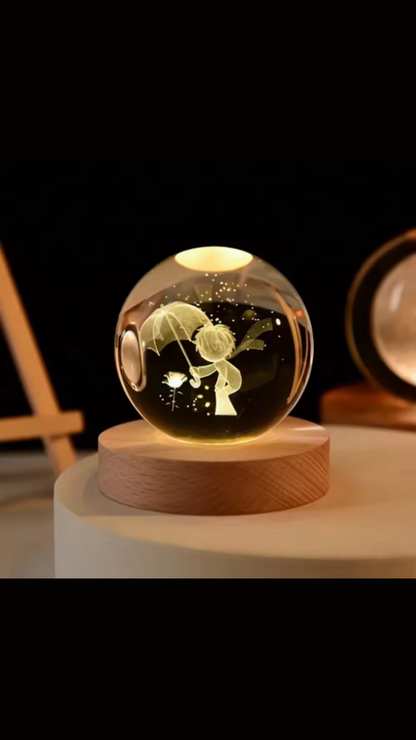 3D Engraved Crystal Sphere™