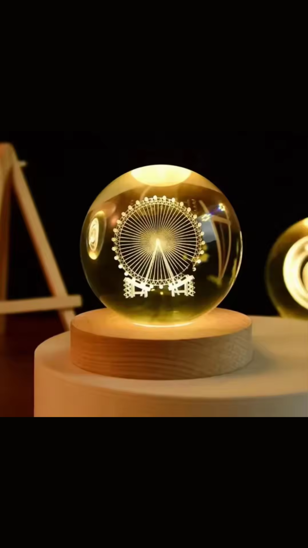 3D Engraved Crystal Sphere™