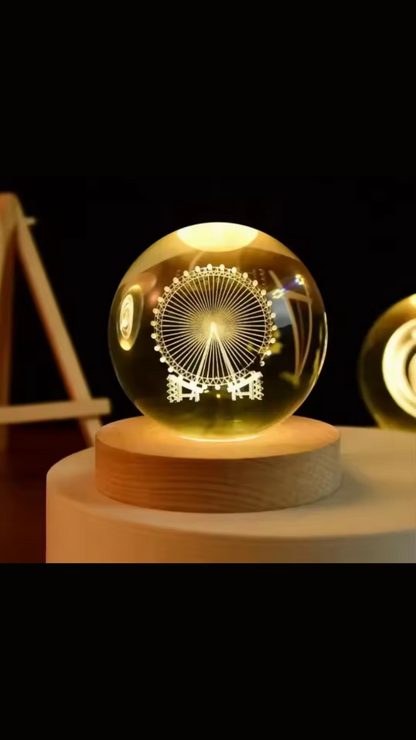 3D Engraved Crystal Sphere™
