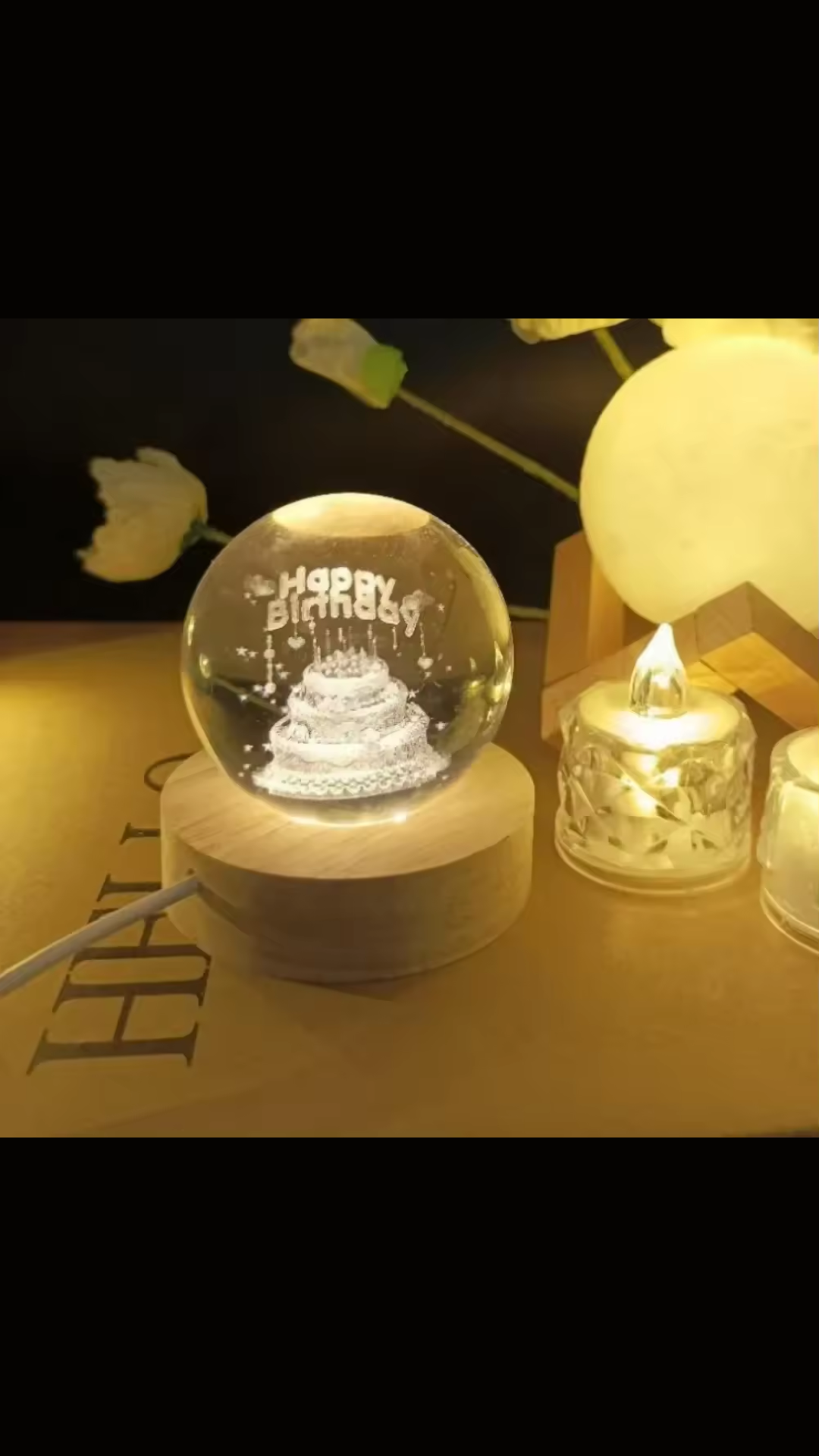 3D Engraved Crystal Sphere™