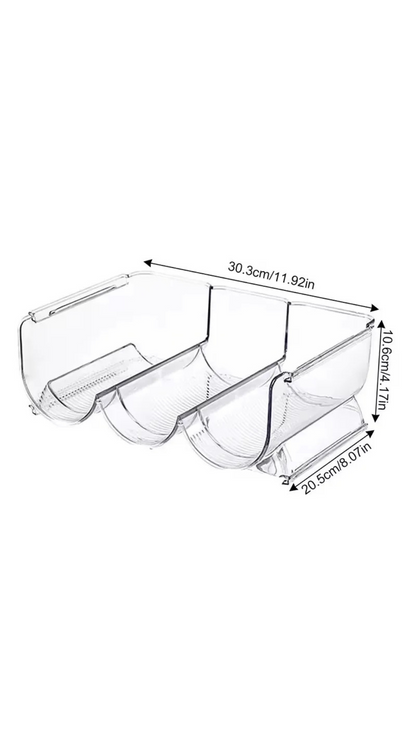 StackMate™ – Clear Fridge Bottle Organizer