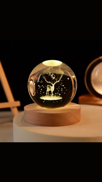 3D Engraved Crystal Sphere™