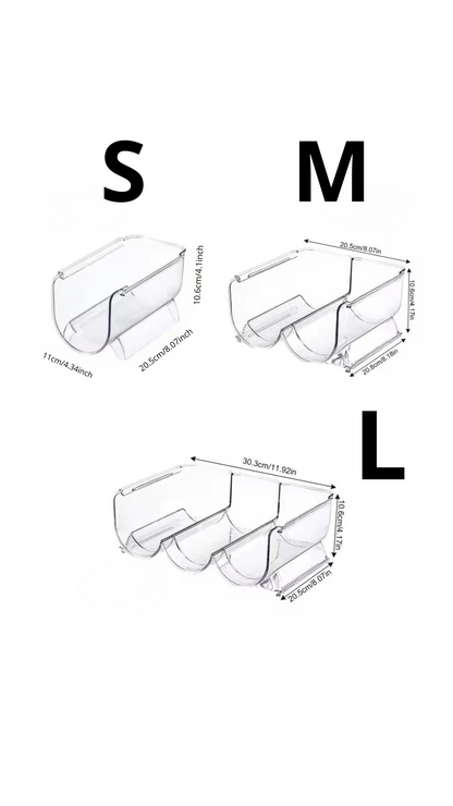 StackMate™ – Clear Fridge Bottle Organizer